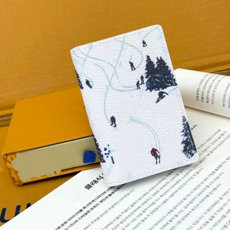 White Fold-over Card Holder