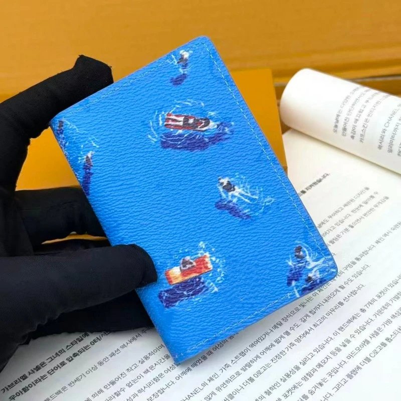 Blue Fold-over Card Holder