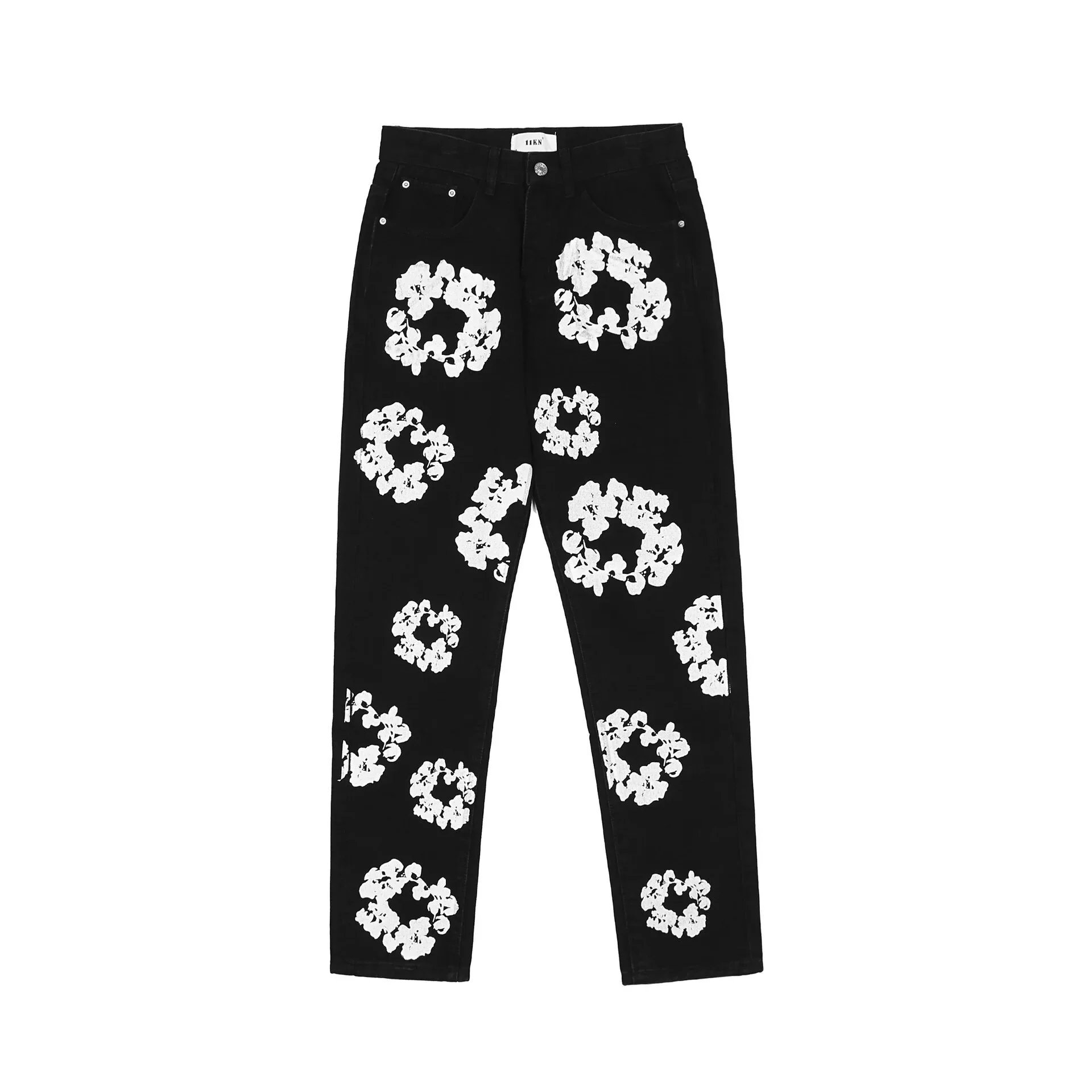 Design Floral-Printed Red Jogger Sweatpants - 24