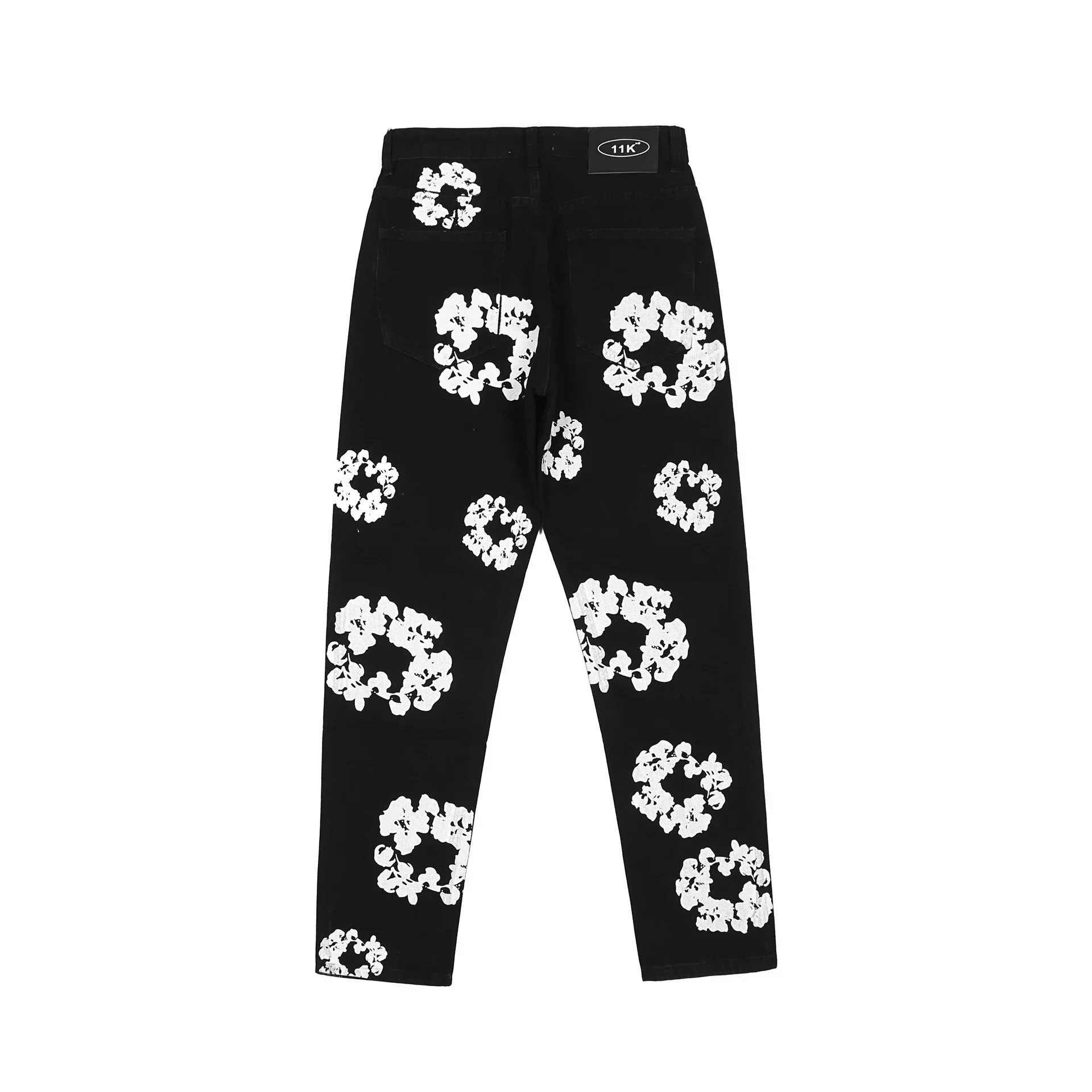 Design Floral-Printed Red Jogger Sweatpants - 25