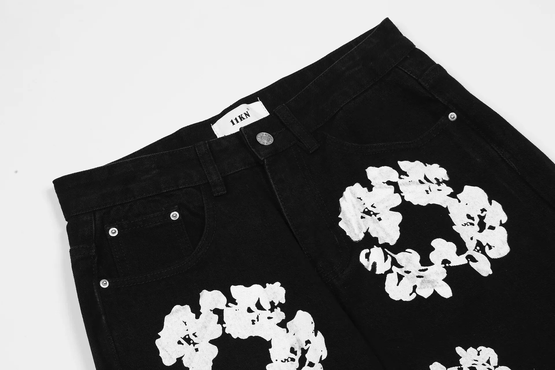 Design Floral-Printed Red Jogger Sweatpants - 26