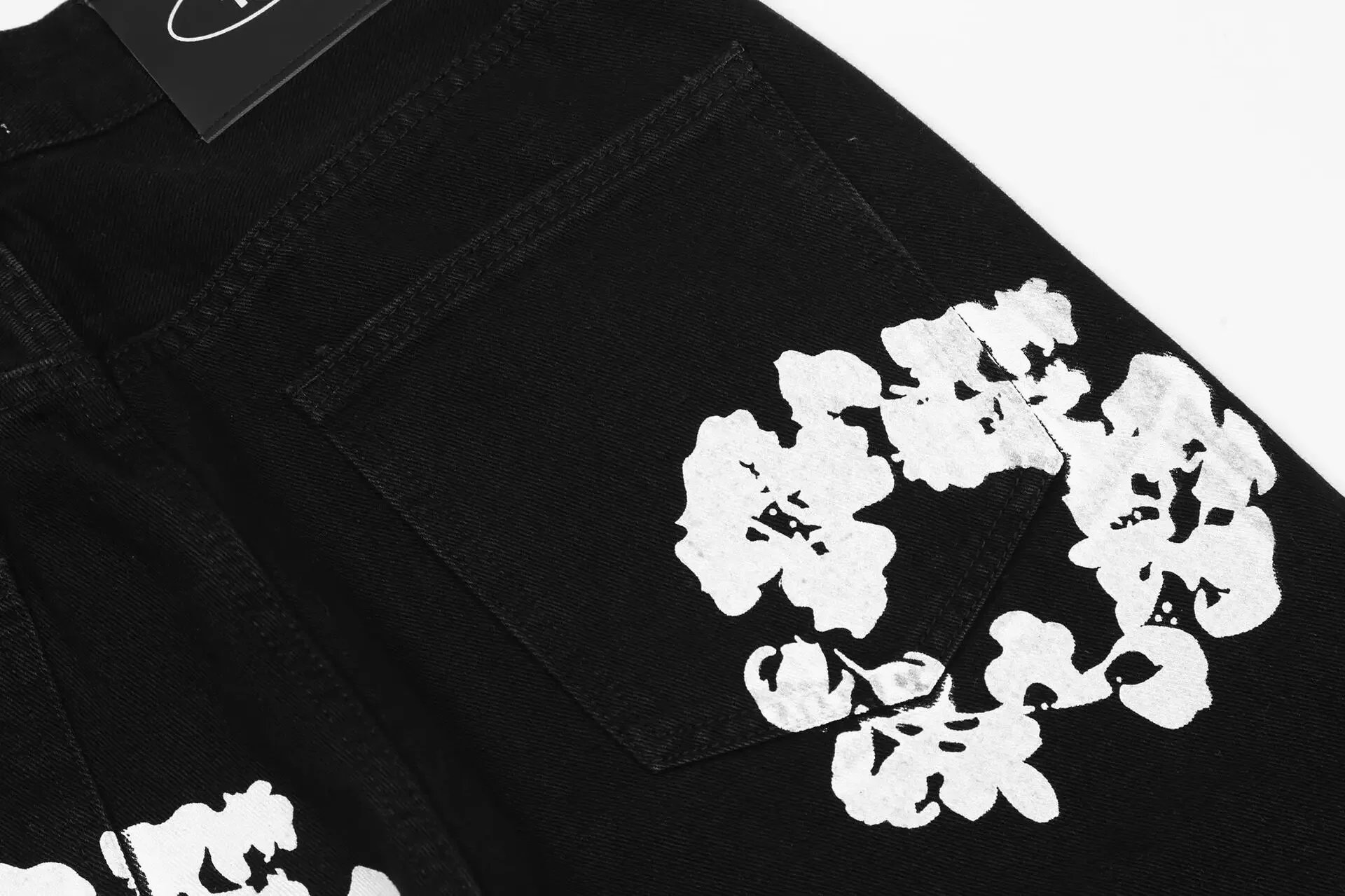 Design Floral-Printed Red Jogger Sweatpants - 32