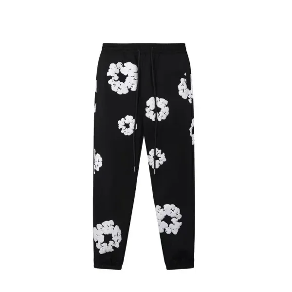 Off-White Floral Print Brown Sweatpants - 16