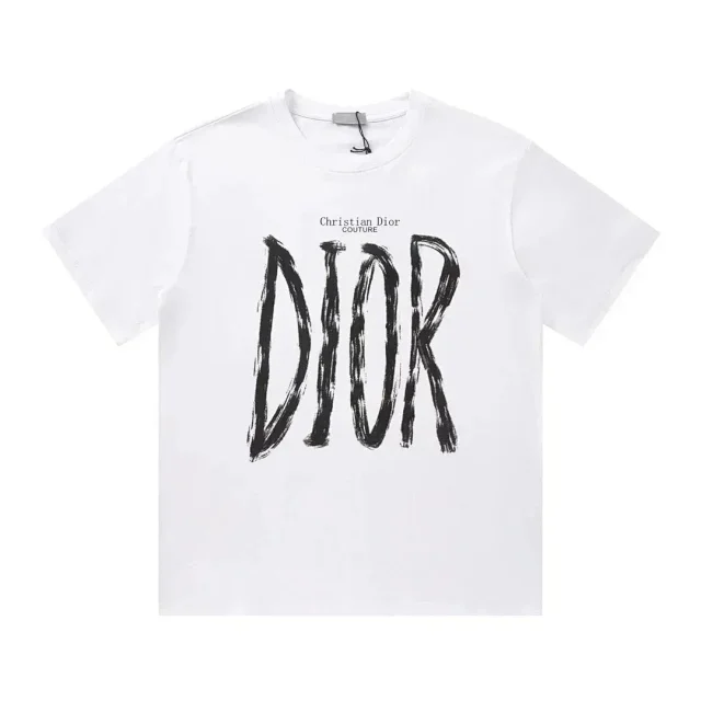 Dior T-Shirts Short-Sleeve Tonal Monogram Jacquard Crewneck product detail image 18
