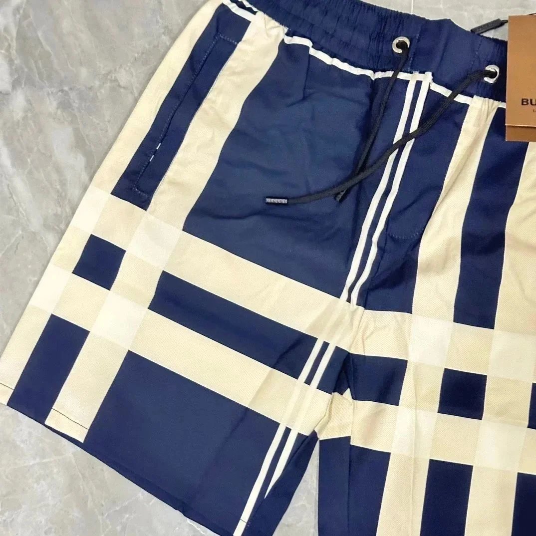 Burberry Classic Check Swim Shorts White/Navy - 7