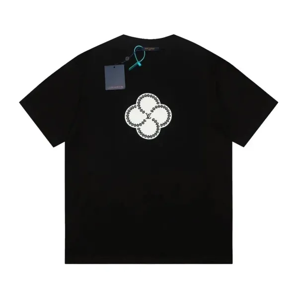 Louis Vuitton Flower LV Monogram T-Shirt Black - 39