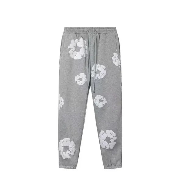 Off-White Floral Print Brown Sweatpants - 17