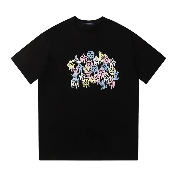 Louis Vuitton Flower LV Monogram T-Shirt Black - 22