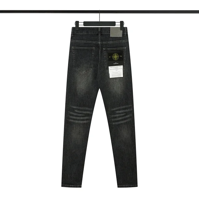 Stone Island Jeans Slim-fit washed with compass badge product detail image 5