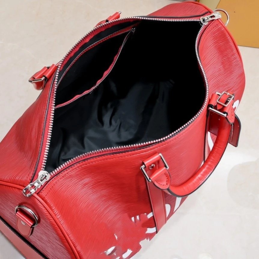 Supreme Travel Bags Logo Cylindrical Duffel Bag image 8
