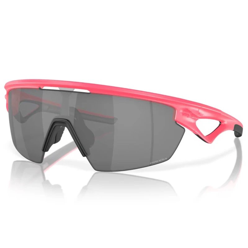 Oakley Eyewear 9403 Shield Cycling Sunglasses — Pink frame, black lenses