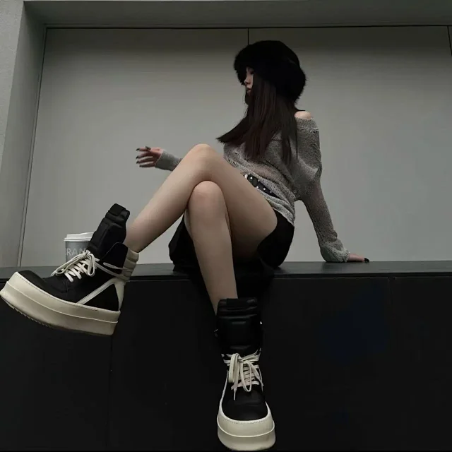 Unbranded Sneakers High-Top Platform Lace-Up product detail image 18