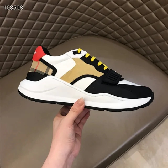 Burberry Sneakers Check-panel strap product detail image 12
