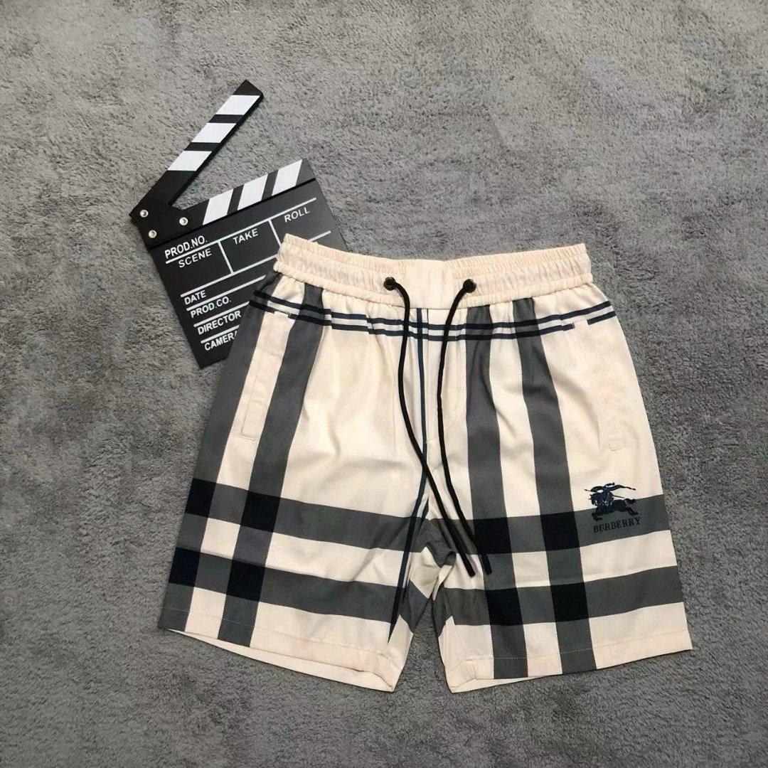 Burberry Beach Shorts 5-Inch Inseam Quick Dry Athletic Leisure Shorts Collection