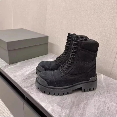Unbranded Boots Lace-up ankle combat with lug soles product image