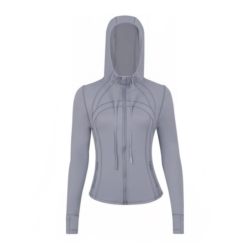 蓝灰DF连帽夹克