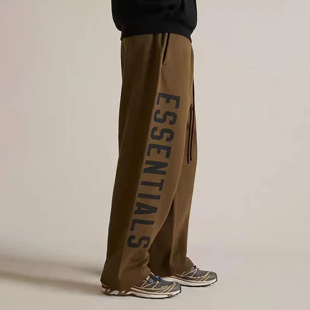 Fear of God Essentials Trousers Wide-Leg Drawstring with Vertical Leg Print product detail image 13