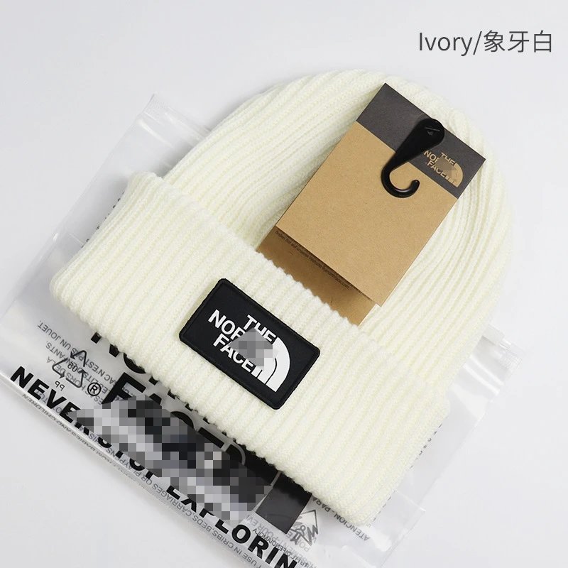 Buy one receive twoTNF秋冬新款针织帽男士毛线帽女款套头冷帽滑雪帽子 8