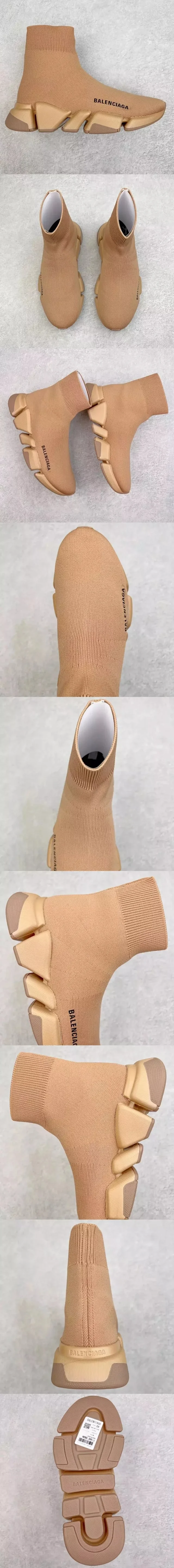 Balenciaga Sneakers Sock-knit high-top with segmented sole product detail image 2