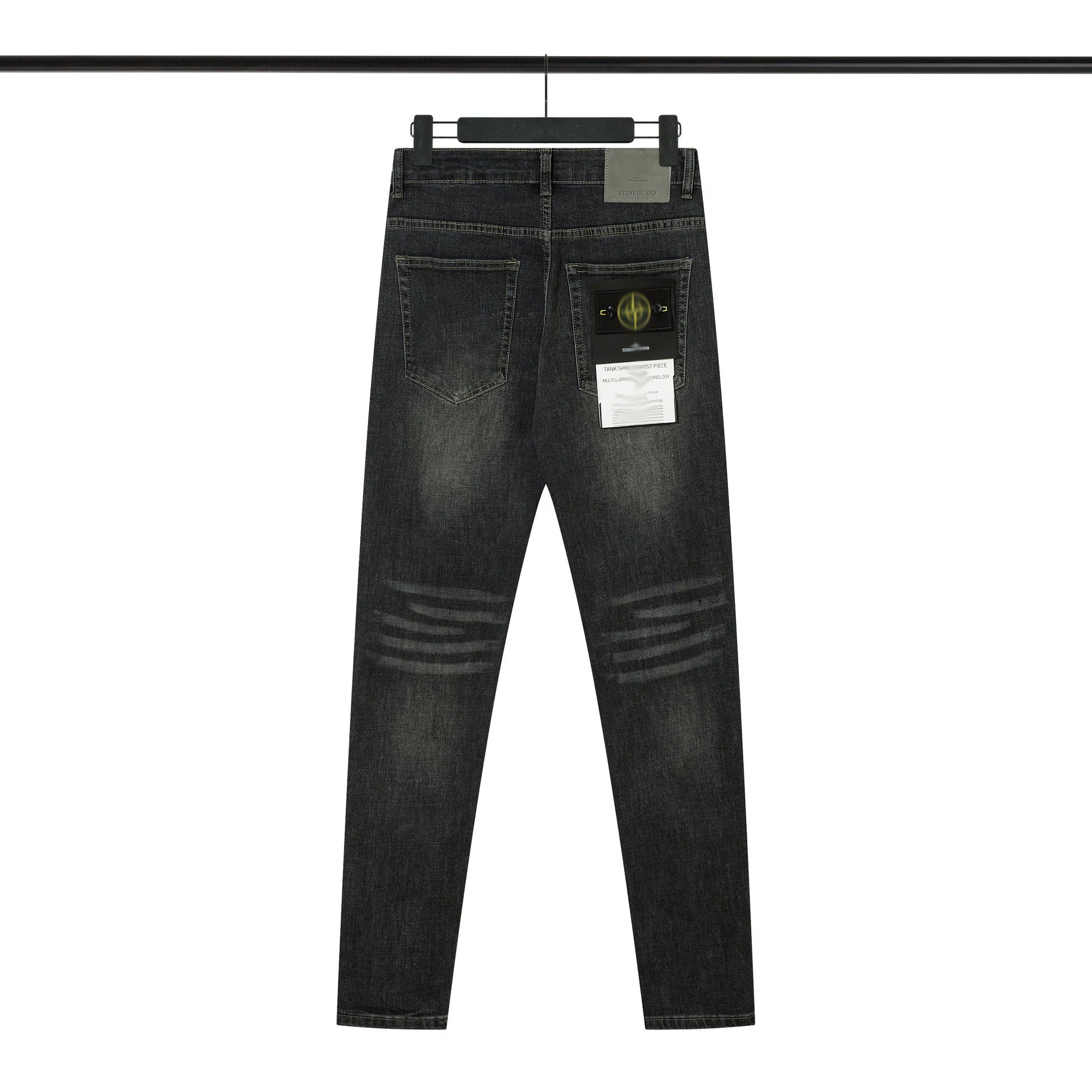 Stone Island Jeans Slim-fit washed with compass badge — gray