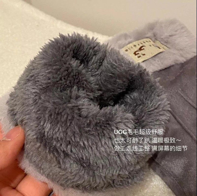 UGG秋冬北极绒触屏手套户外骑行保暖手套男女同款成人手套 4