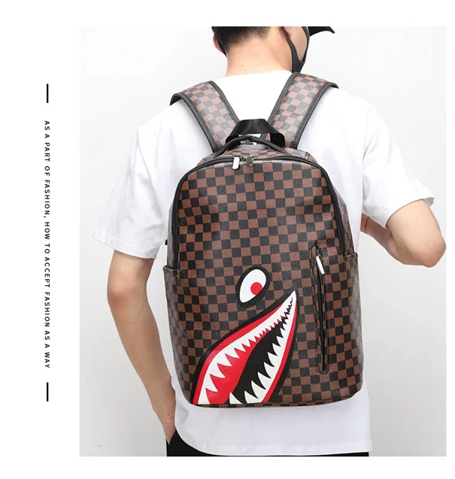 Unbranded Backpacks Shark-Mouth Graphic Backpack product detail image 10