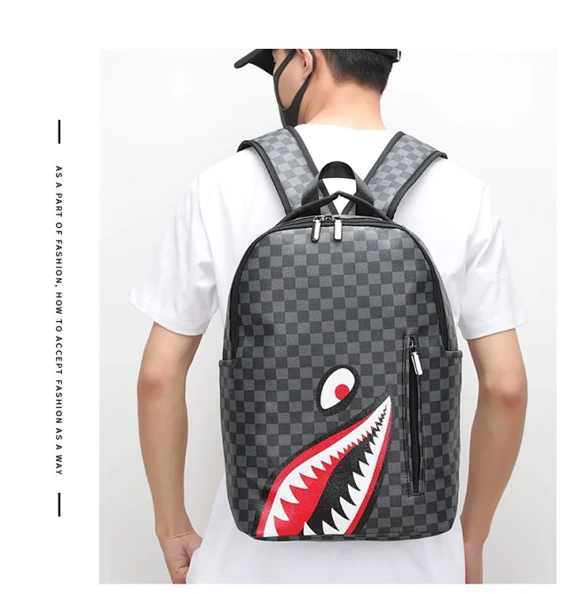 Unbranded Backpacks Shark-Mouth Graphic Backpack product detail image 13