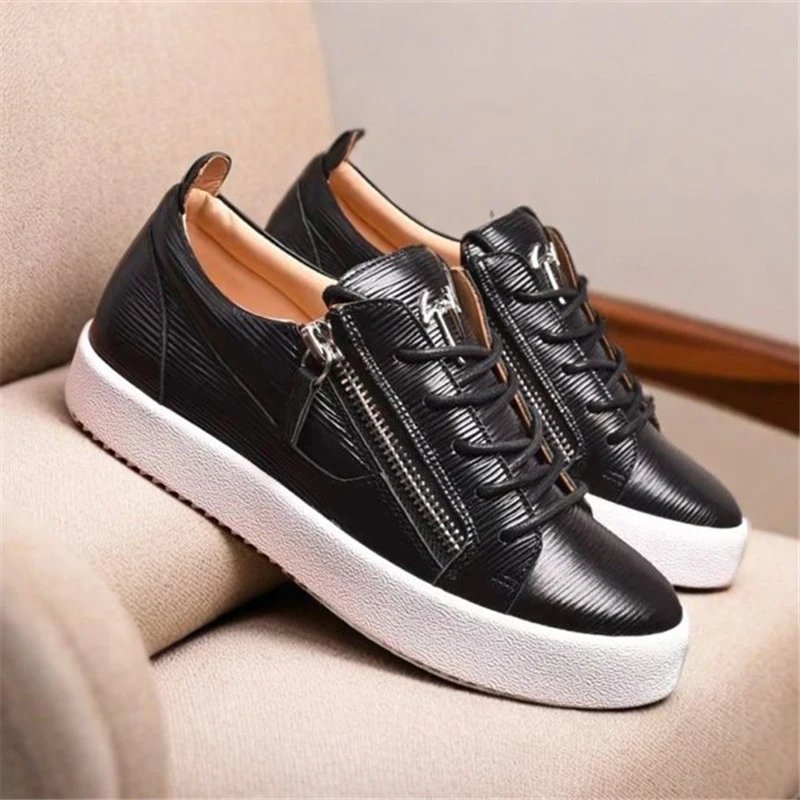 Giuseppe Zanotti Sneakers Low-Top Side-Zip — Black 6