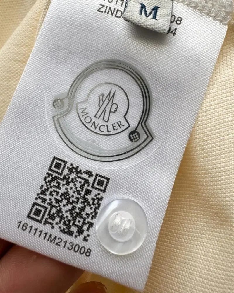 Moncler Shirts Short-Sleeve Polo Shirt with Contrast Collar and Logo Patches image 2