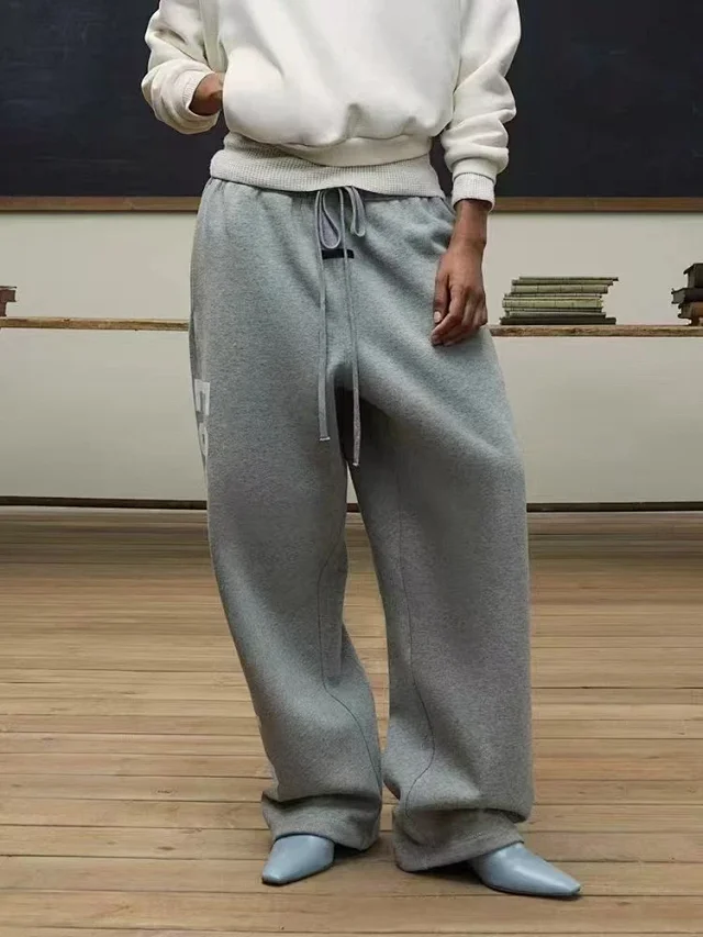 Fear of God Essentials Trousers Wide-Leg Drawstring with Vertical Leg Print product detail image 16