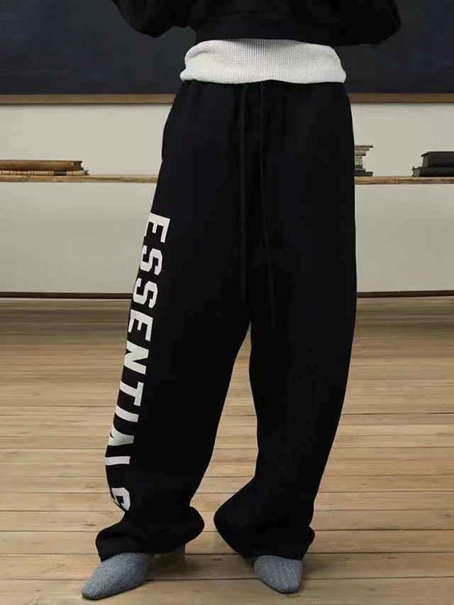 Fear of God Essentials Trousers Wide-Leg Drawstring with Vertical Leg Print product detail image 18