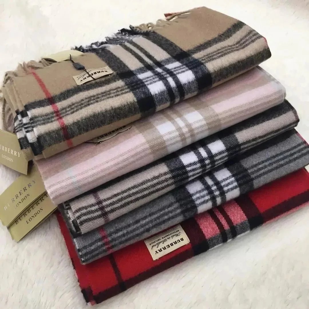 Burberry Scarves Classic Check Fringe Scarf image 4