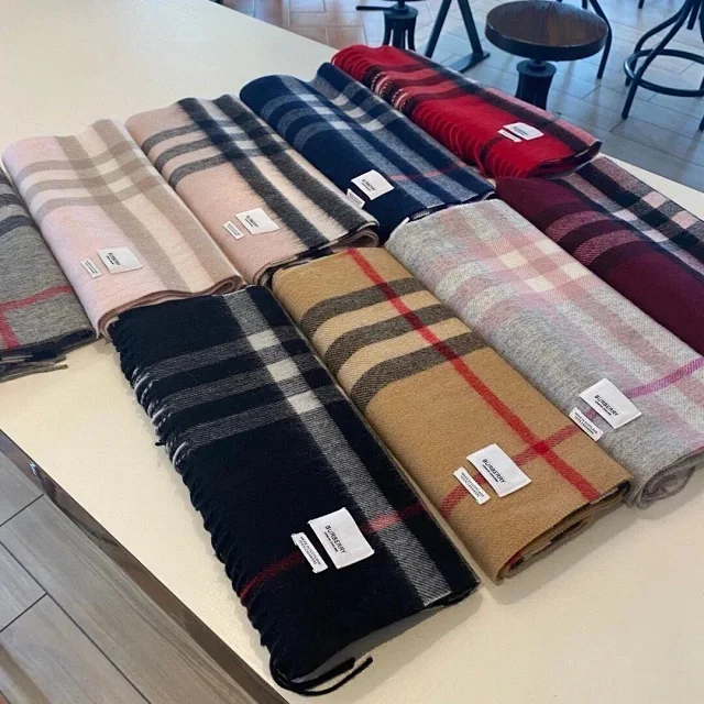 Burberry Scarves Classic Check Fringe Scarf product detail image 1
