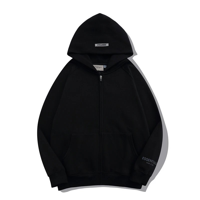 Zip-Up Black