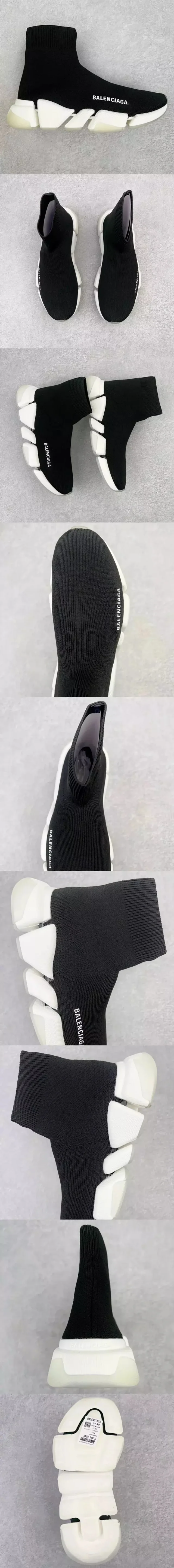 Balenciaga Sneakers Sock-knit high-top with segmented sole product detail image 3