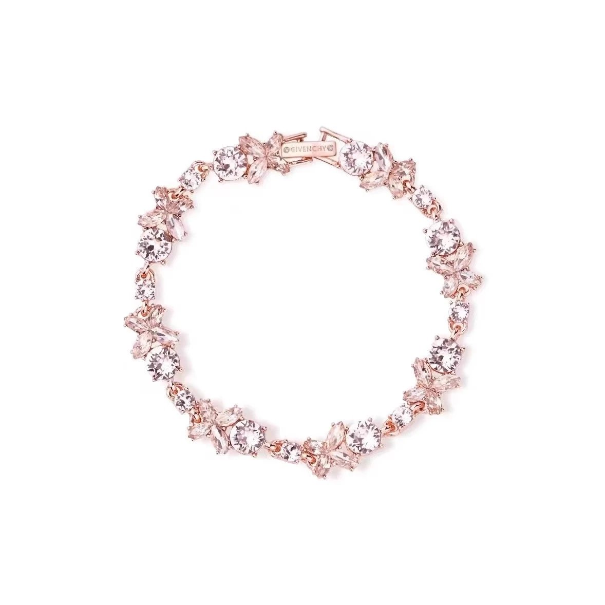 Givenchy Jewelry Single-row crystal bangle bracelet — Rose Gold Butterfly Love Bracelet