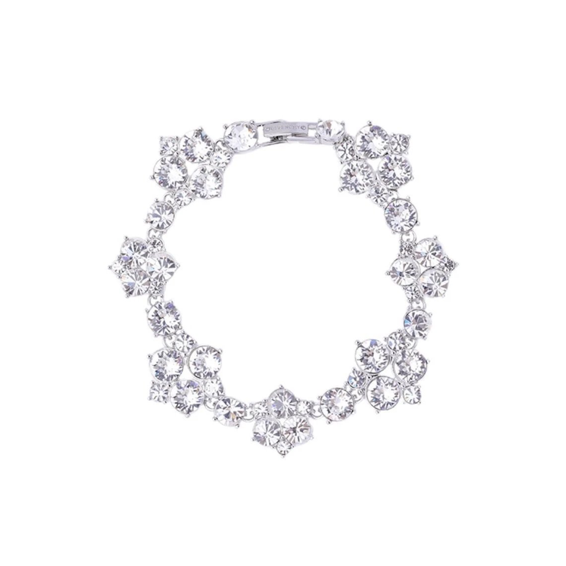 Givenchy Jewelry Single-row crystal bangle bracelet — Platinum Violet