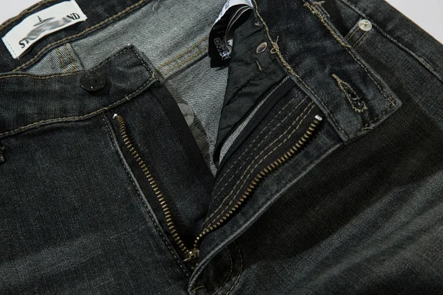 Stone Island Jeans Slim-fit washed with compass badge product detail image 7