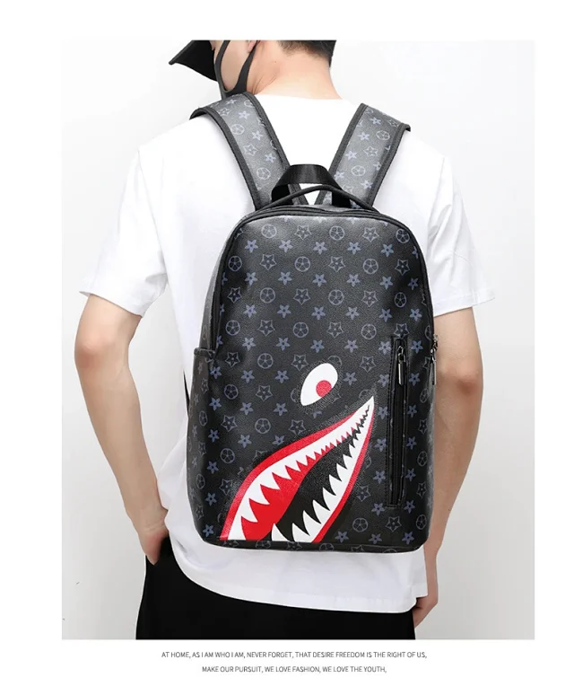 Unbranded Backpacks Shark-Mouth Graphic Backpack product detail image 15
