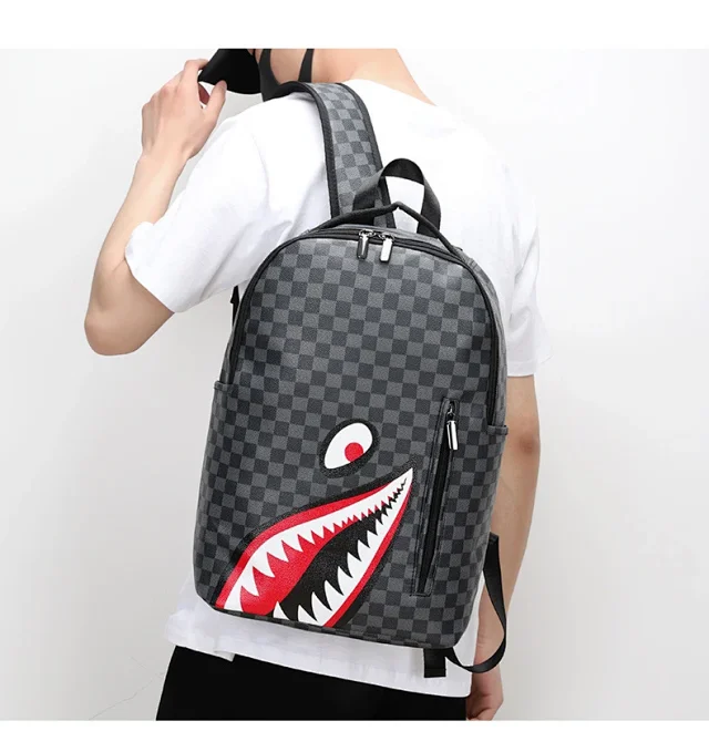 Unbranded Backpacks Shark-Mouth Graphic Backpack product detail image 14