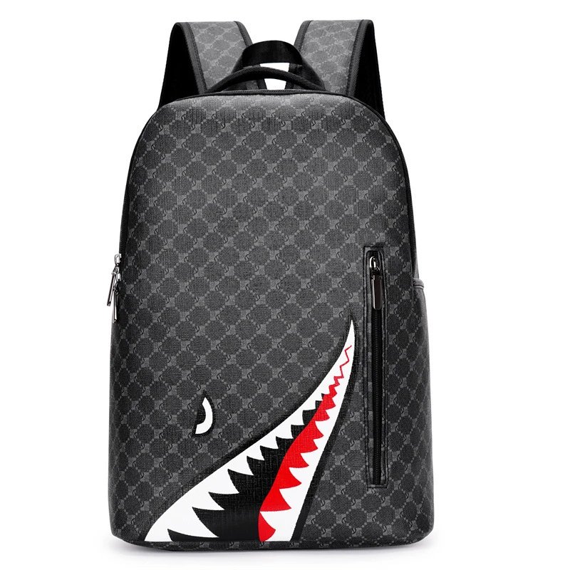 Unbranded Backpacks Shark-Mouth Graphic Backpack — New Flower Black Eye