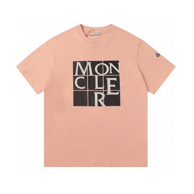 Moncler T-Shirts Logo-Print Crewneck T-Shirt product detail image 13