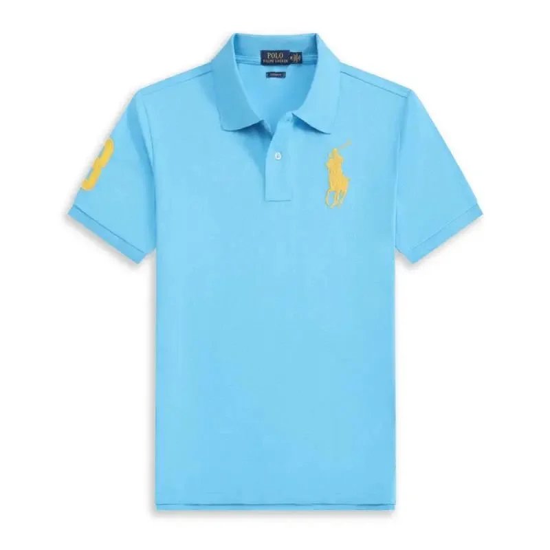 Lake Blue with Yellow Label