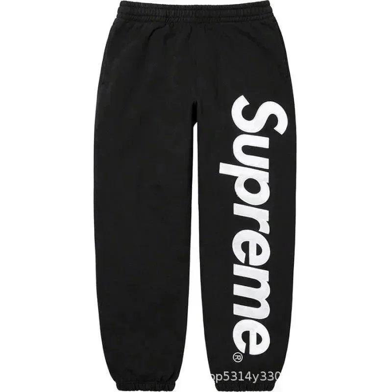 A309 big logo pants in black