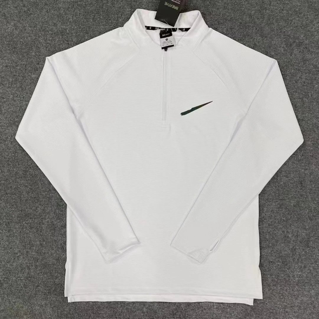 Half Zip White / S