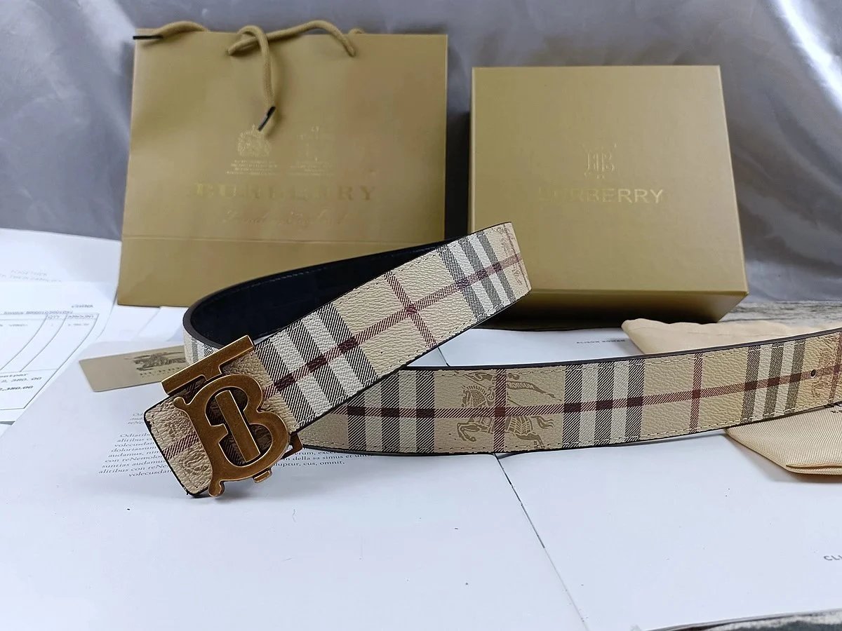 BT Antique Gold Buckle Plaid