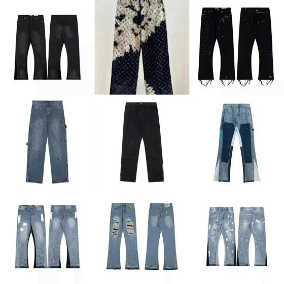 Lin13 Graffiti High Quality Edition Fashion Splicing Jeans: Quality WhatsApp+86 18950182747