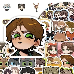 thumbnail for 320 Pcs SPN Cartoon Q Edition Cute American Drama Evil Force Creative Sticker Decoration Phone Case Desktop Notebook
