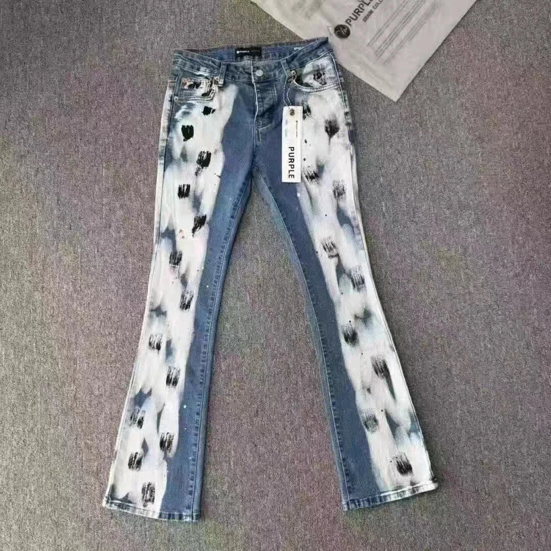 Embroidered Letter Denim Jeans photo 5