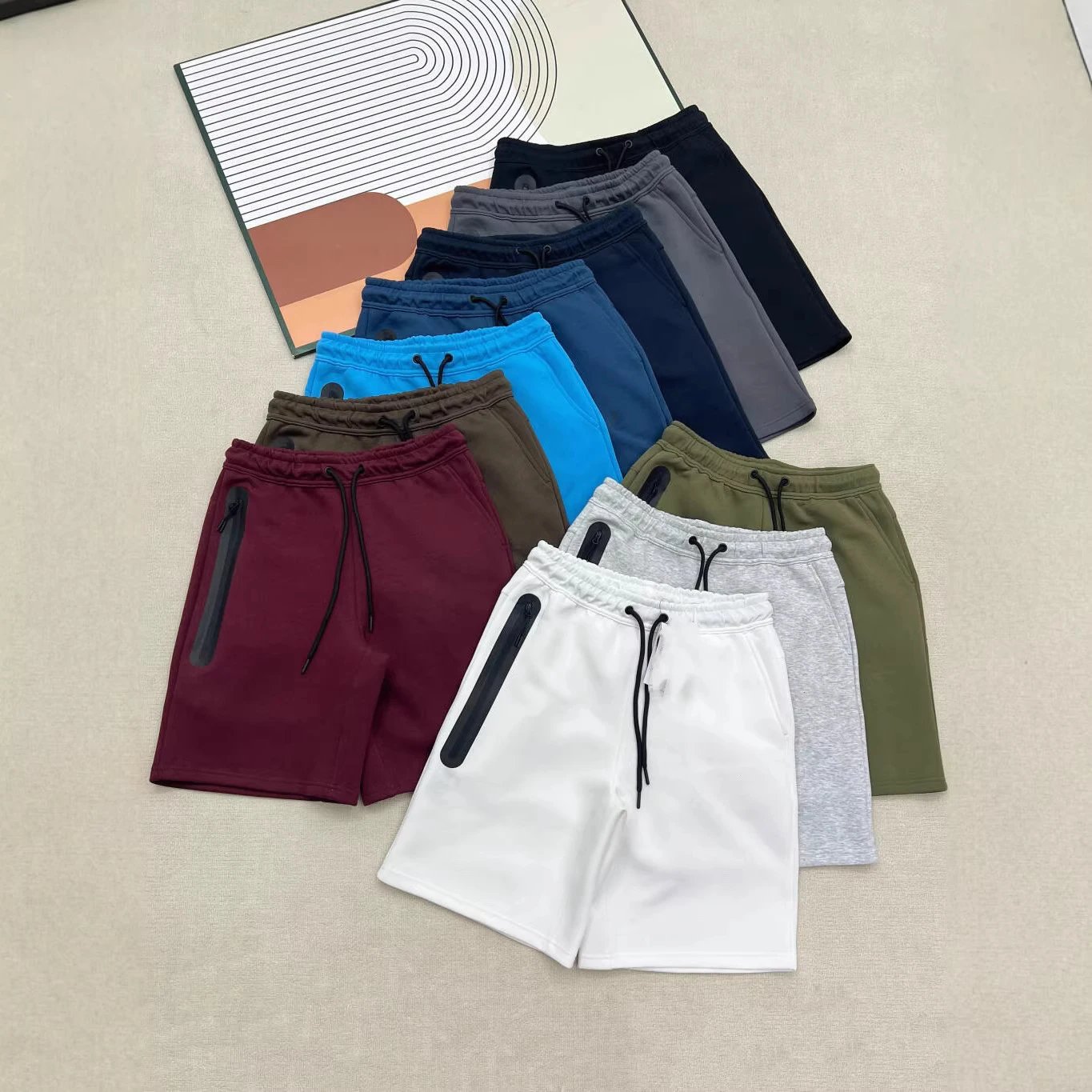Nike Tech Fleece Men's Knit Shorts with Side Pockets, 5-Inch Inseam (DK)